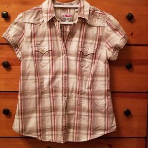 Roper short sleeve snap shirt size L